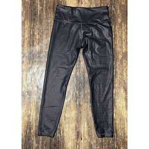 Athleta Elation Ultra High Rise Shimmer Tights Size Small Antique Burgundy